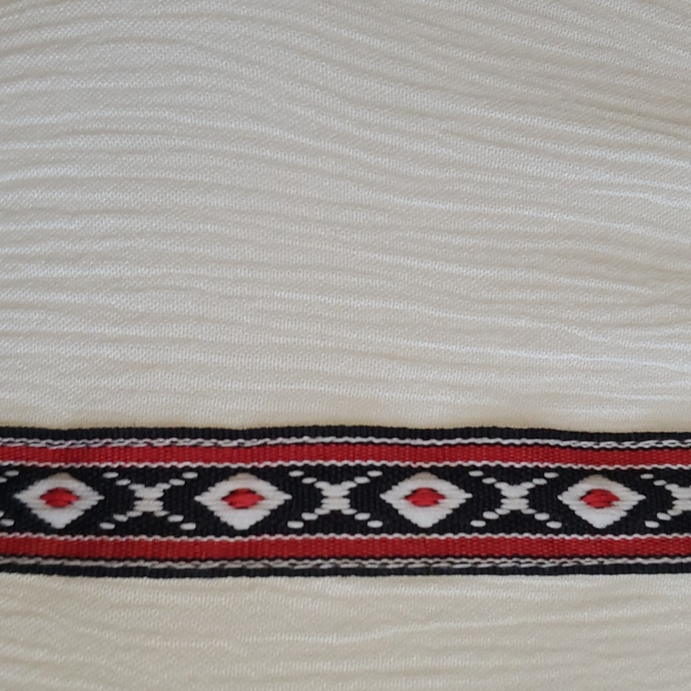 Coachella Collab Gypsy Boho Tank with white tassels & pearl buttons - Picture 4 of 13
